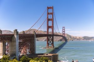 Golden gate bridge i San Fransisco, Kalifornien