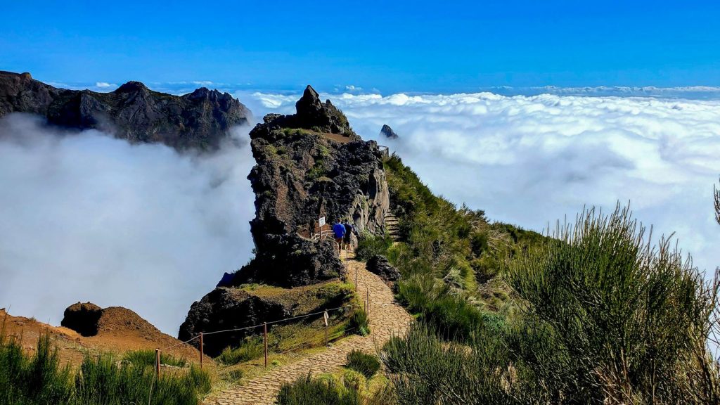 Pico do Areeiro Pico Ruivo vandringsled på Madeira